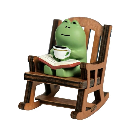 Mr Frog on a chair