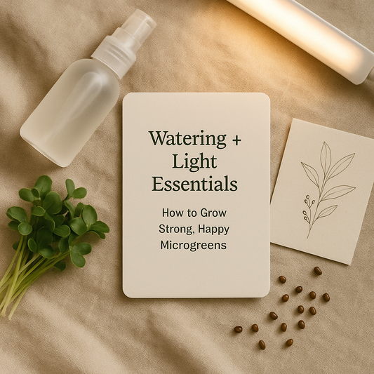 Watering + Light Essentials: How to Grow Strong, Happy Microgreens