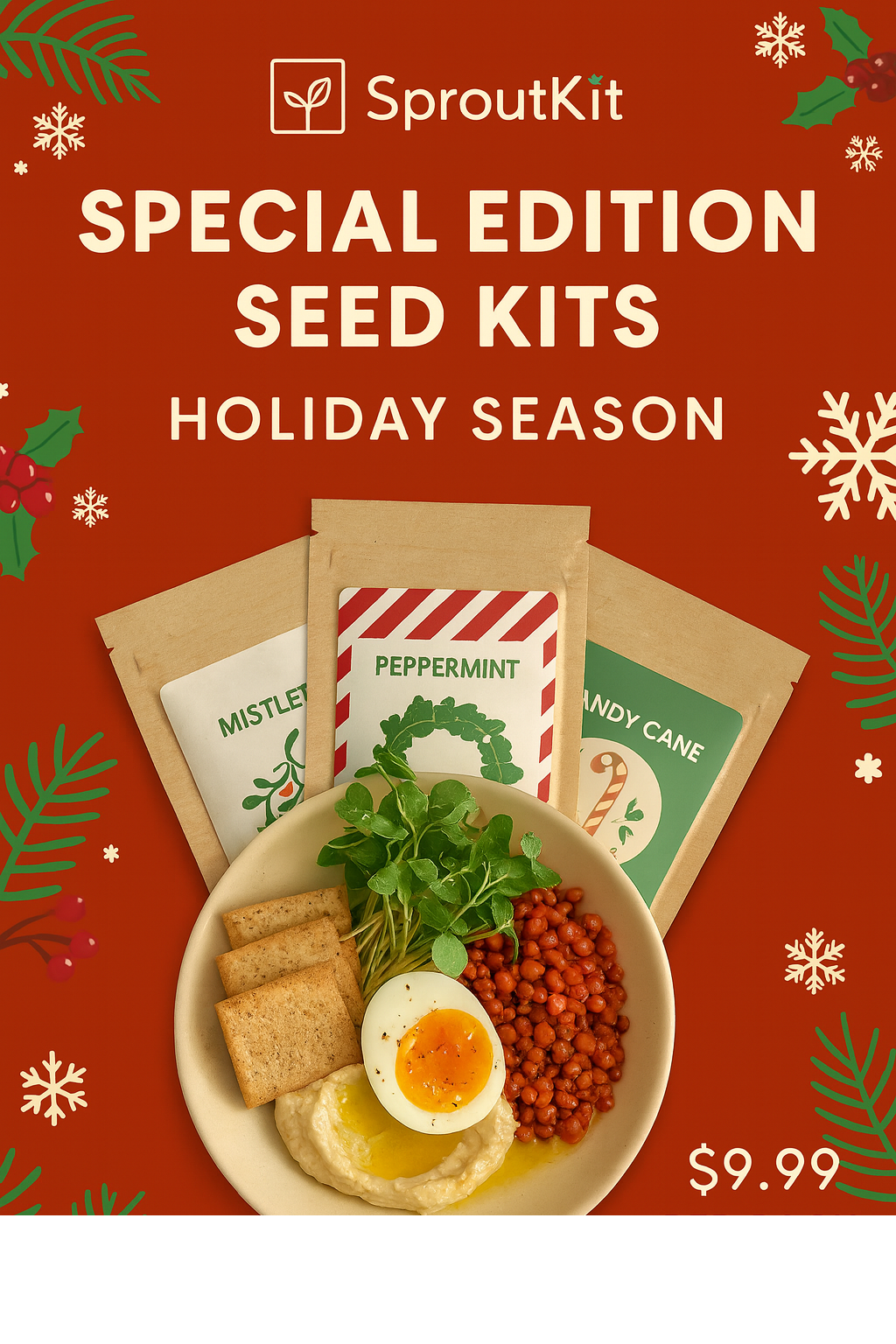Mistletoe Microgreens Seed Pack